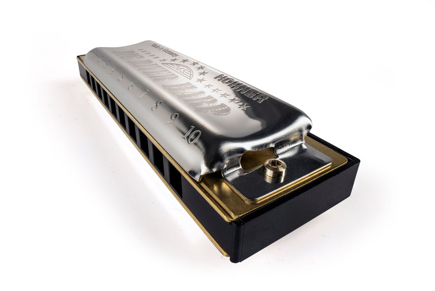 HOHNER Big River Harp MS – Vue rapprochée de trois quarts