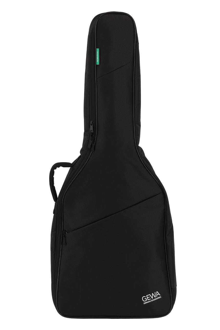 Housse GEWA Basic 5 noire pour guitare classique 3/4–7/8 – vue de face.