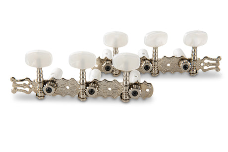 Mécaniques de guitare classique GEWA Pro Arte 545.211 chromées avec lyre – vue avant