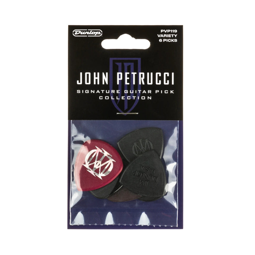 Dunlop PVP119 John Petrucci Signature Variety Pack, six médiators – face avant de l’emballage