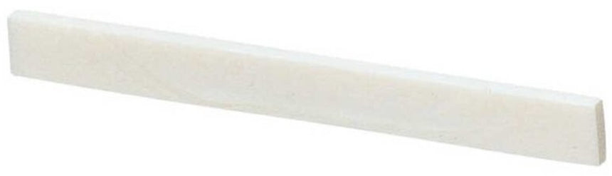 GEWA 547064 Stegeinlagen-Rohling aus Knochen für Westerngitarre, Schrägansicht.