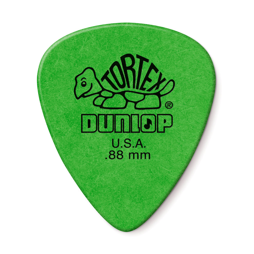 Dunlop Tortex Standard 0.88 mm single pick, front view
