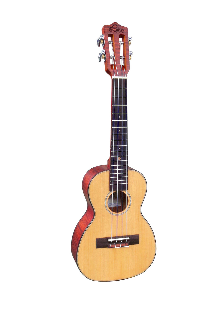 Leho LHUC-CF, cèdre et érable flammé, naturel – vue avant de trois quarts