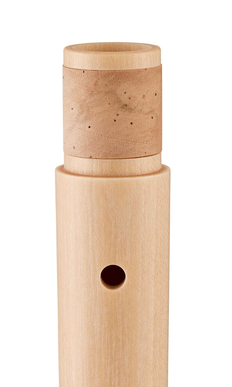 Moeck 2300 Flauto Rondo Alt, érable naturel – détail du raccord en liège