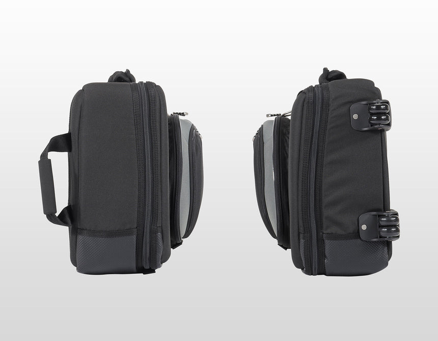 Soundwear 29138R, black – end views showing the wheels