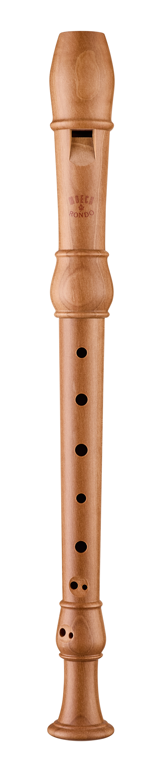 Moeck Rondo 2202 Sopranblockflöte, Birnbaum natur – Gesamtansicht von vorne