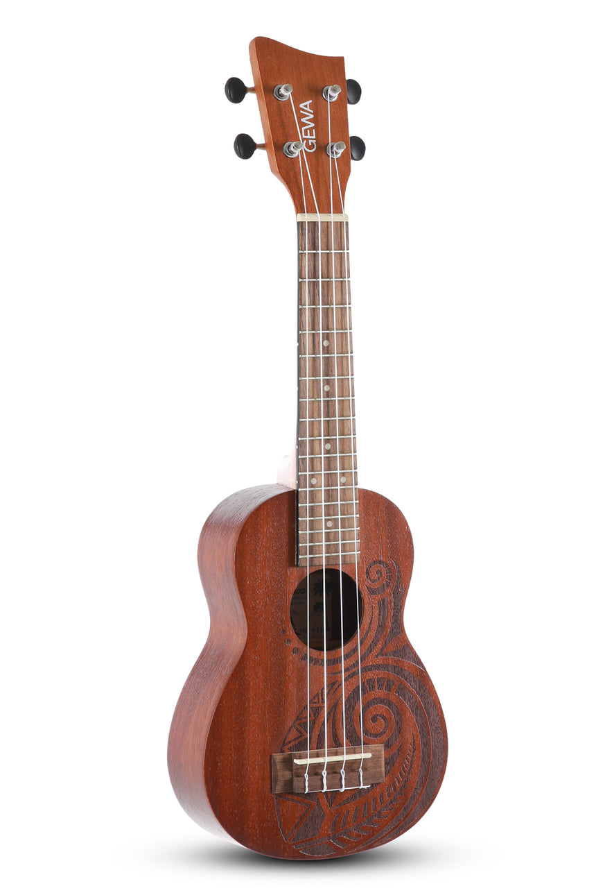 GEWA Manoa soprano ukulele Maori, natural sapele – front view