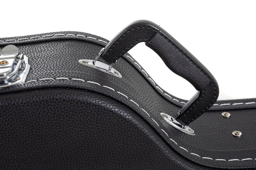 GEWA Flat Top Economy Westerngitarrenkoffer 523.110, schwarz – Nahaufnahme des Tragegriffs