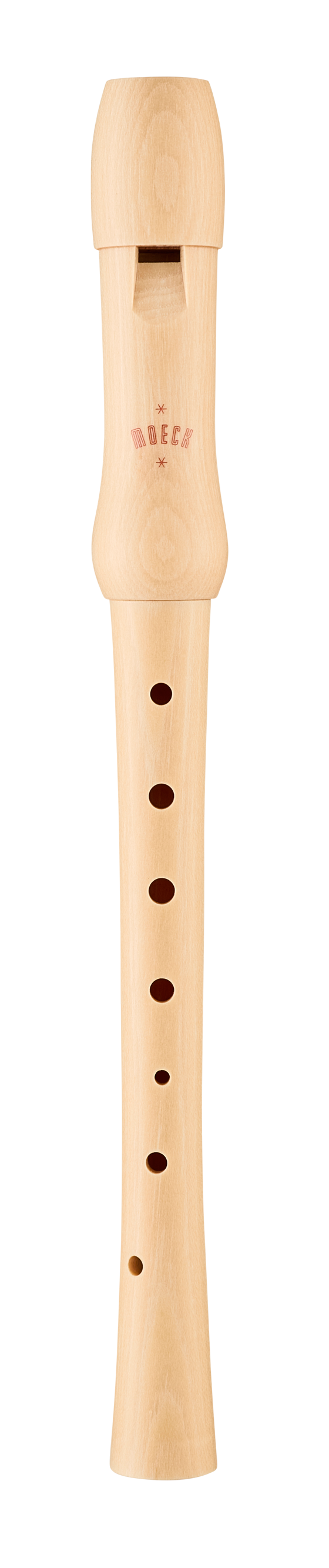 Moeck 1250 Schul-Sopranblockflöte, Ahorn natur – Gesamtansicht von vorne