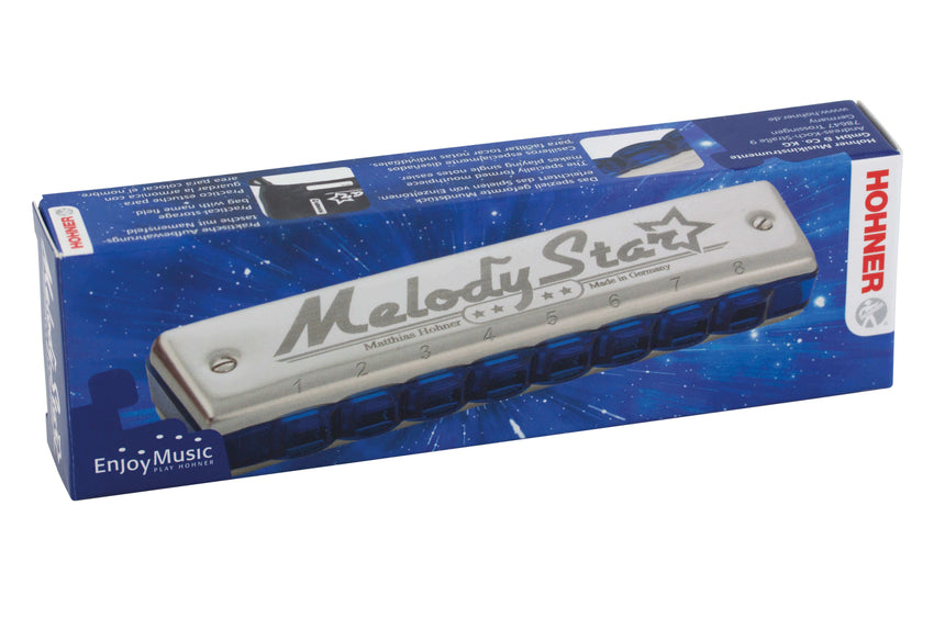 Originalverpackung der Hohner Melody Star Mundharmonika in C-Dur