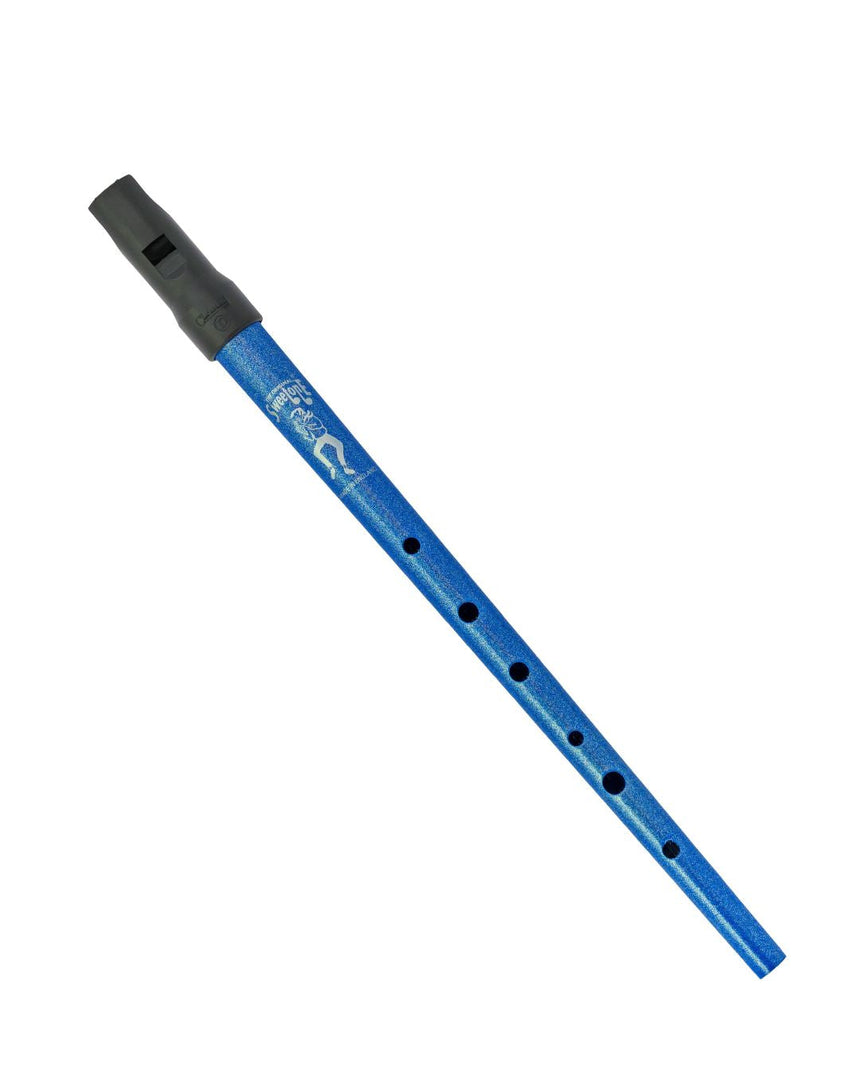Tin whistle Clarke Sweetone en ré, bleu, vue entière