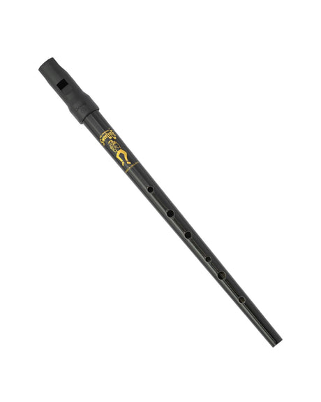 Clarke Sweetone D tin whistle, black, full view