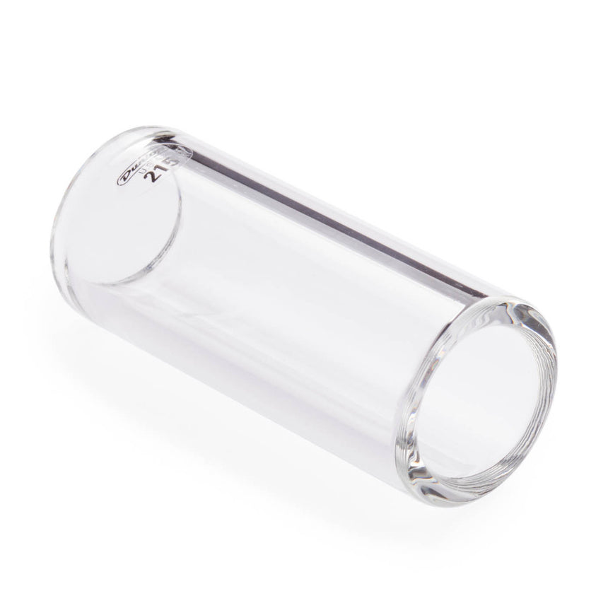 Slide Dunlop 215 en verre transparent, vue de côté en biais