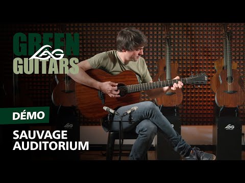 Guitare acoustique LAG, Sauvage Auditorium avec housse 