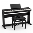 Roland FP-40 Digitalpiano-Bundle Schwarz mit Ständer, Pedaleinheit, Klavierbank & Kopfhörer – Set-Bild