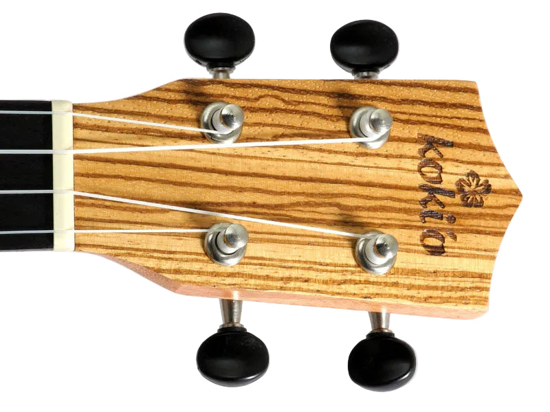 koki'o Zebrano Sopran UkuleleU-LZWLZW-S mit Tasche - Musik-Ebert Gmbh