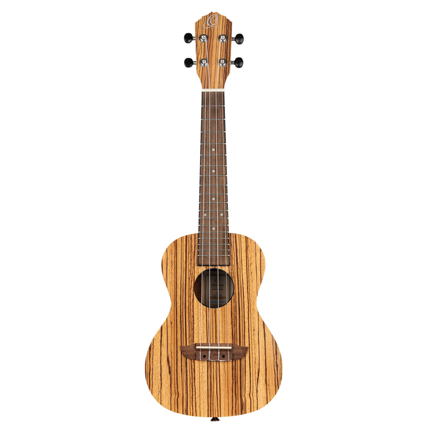 ORTEGA Timber Series Konzert Ukulele - Natur Zebraholz inkl. Tasche - Musik-Ebert Gmbh