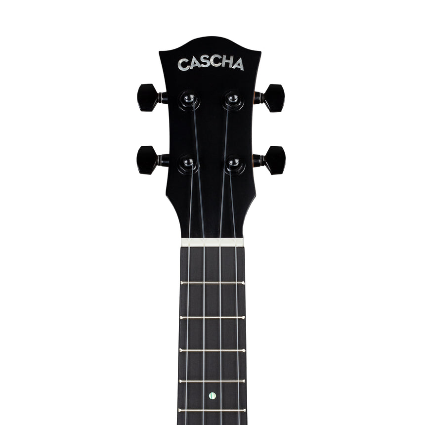 Cascha Solid Top Acacia Konzert Ukulele HH 2348 mit Tasche + 3 Plektren - Musik-Ebert Gmbh