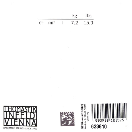 Thomastik Dominant Violin Einzelsaite E 130 mit Kugel 4/4 - Musik-Ebert Gmbh