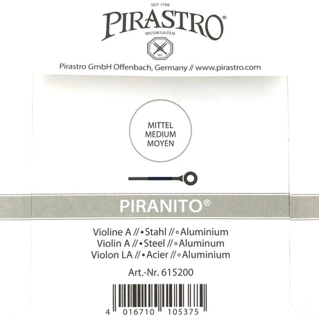 Pirastro Piranito Violin Einzelsaite A mit Kugel 4/4 - Musik-Ebert Gmbh