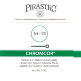 Pirastro Chromcor Violin Einzelsaite A mit Kugel 3/4-1/2 - Musik-Ebert Gmbh