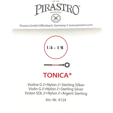 Pirastro Tonica Violin Einzelsaite G mit Kugel 1/4-1/8 - Musik-Ebert Gmbh