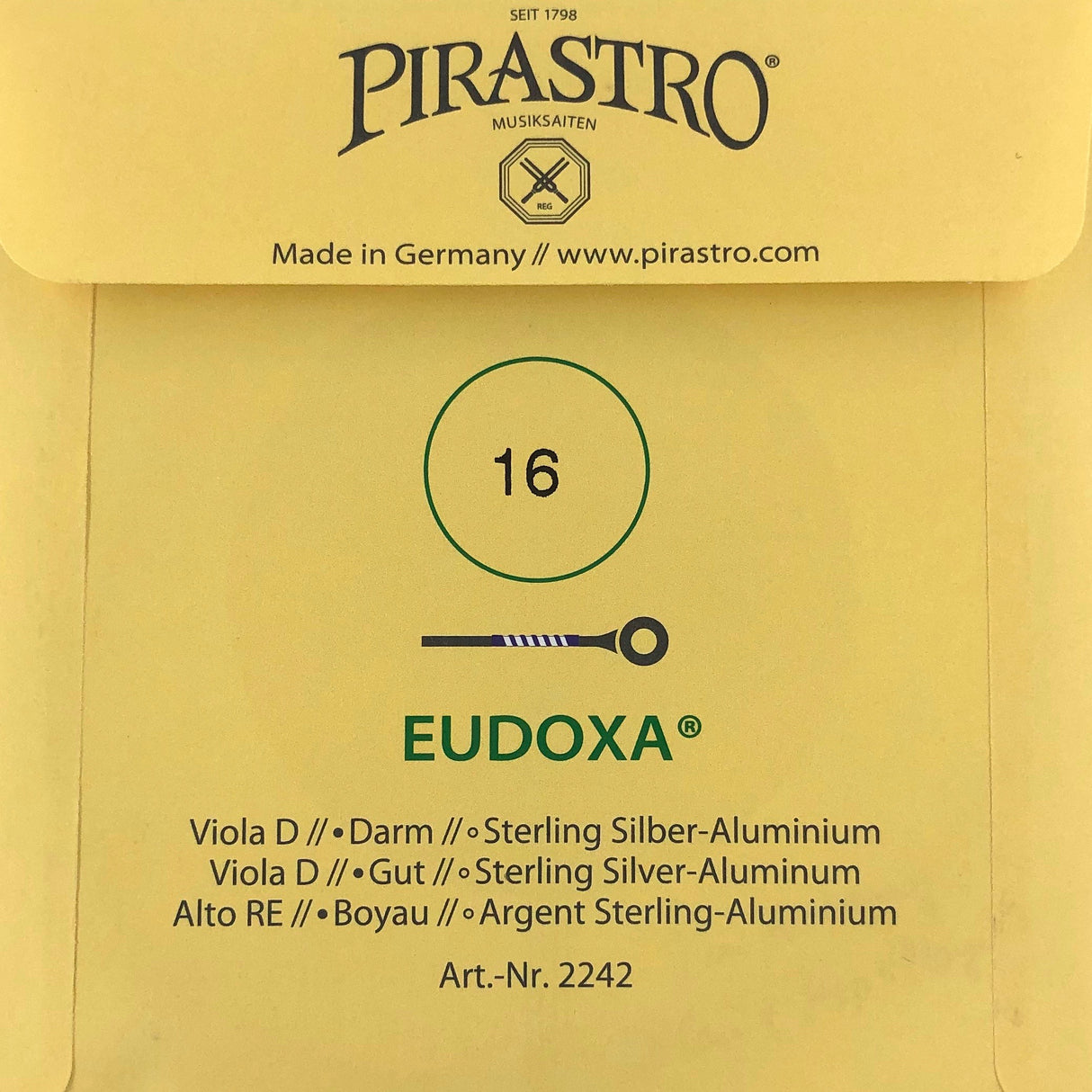 Pirastro Eudoxa Viola Einzelsaite D 16 4/4 - Musik-Ebert Gmbh