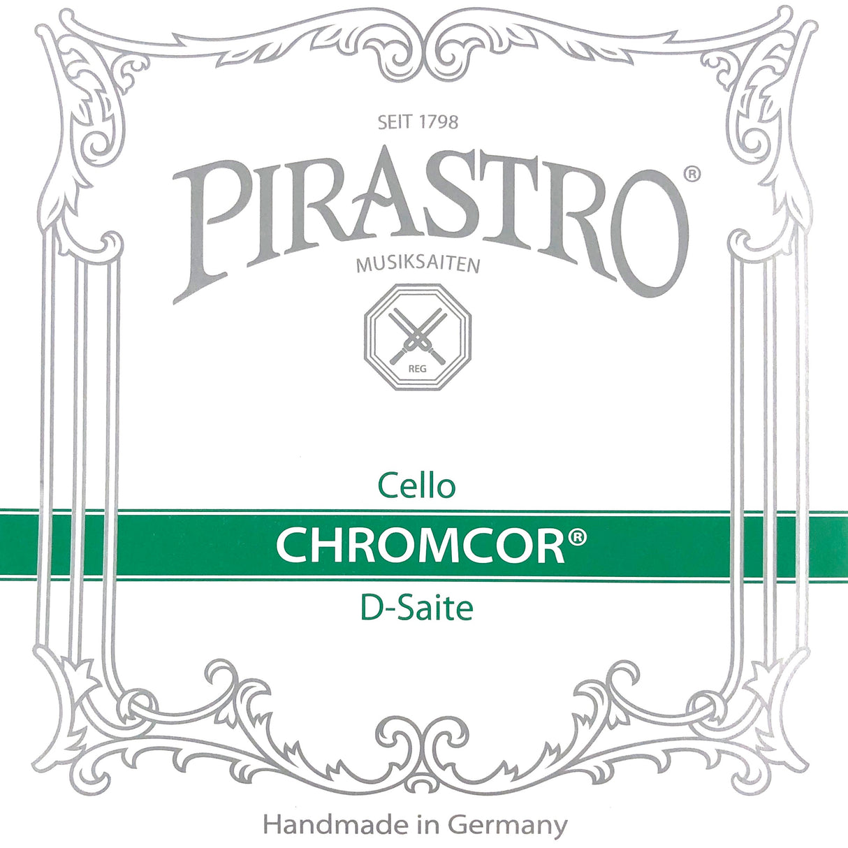 Pirastro Chromcor Cello Einzelsaite D mit Kugel Medium 4/4 - Musik-Ebert Gmbh