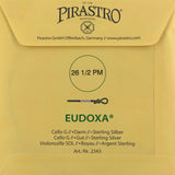 Pirastro Eudoxa Cello Einzelsaite G mit Kugel (26 1/2PM) 4/4 - Musik-Ebert Gmbh