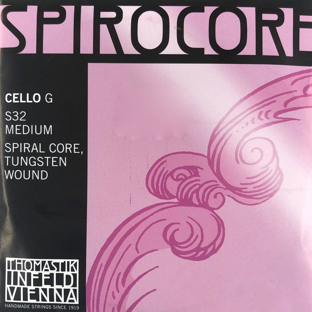 Thomastik Spirocore Cello Einzelsaite G mit Kugel Medium 4/4 - Musik-Ebert Gmbh