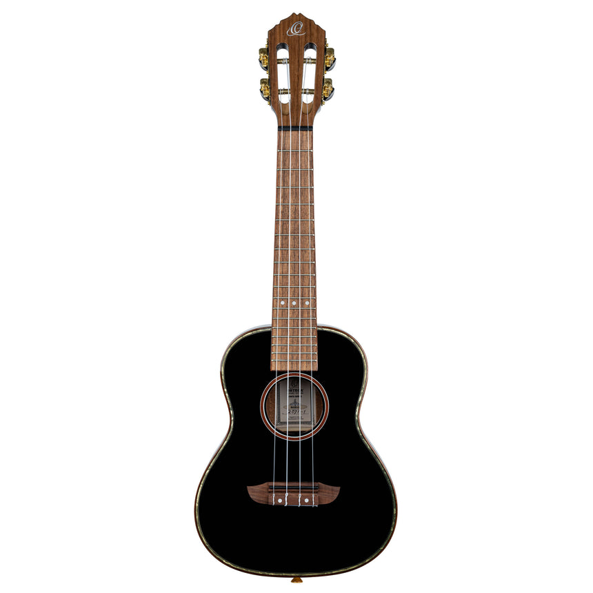 ORTEGA Onyx Series Konzert Ukulele - All Gloss Schwarz + Tasche - Musik-Ebert Gmbh