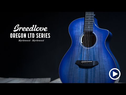 Breedlove Oregon Concert LTD „Blue Eyes“ Limited Edition (1 von 8) Westerngitarre mit Tonabnehmer und Koffer