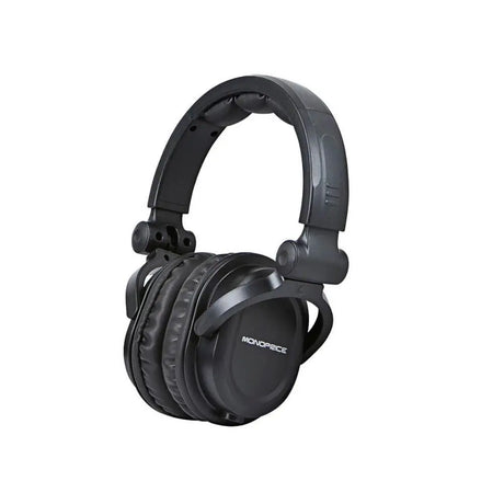 Monoprice, P/N 8323, Premium Hi-Fi DJ Style Over-the-Ear Pro Kopfhörer mit Mikrofon - Musik-Ebert Gmbh