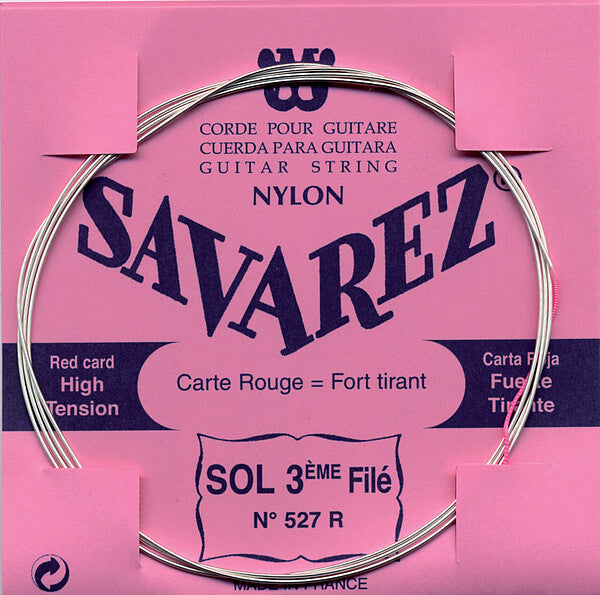 Savarez 525R Traditional Concert Rot Einzelsaiten Nylon für Konzertgitarre - Musik-Ebert Gmbh