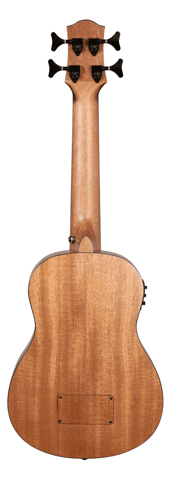 CASCHA Bass Ukulele aus Mahagoni I Bass Ukulele mit Tasche Stimmgerät Tonabnehmersystem HH2175 - Musik-Ebert Gmbh